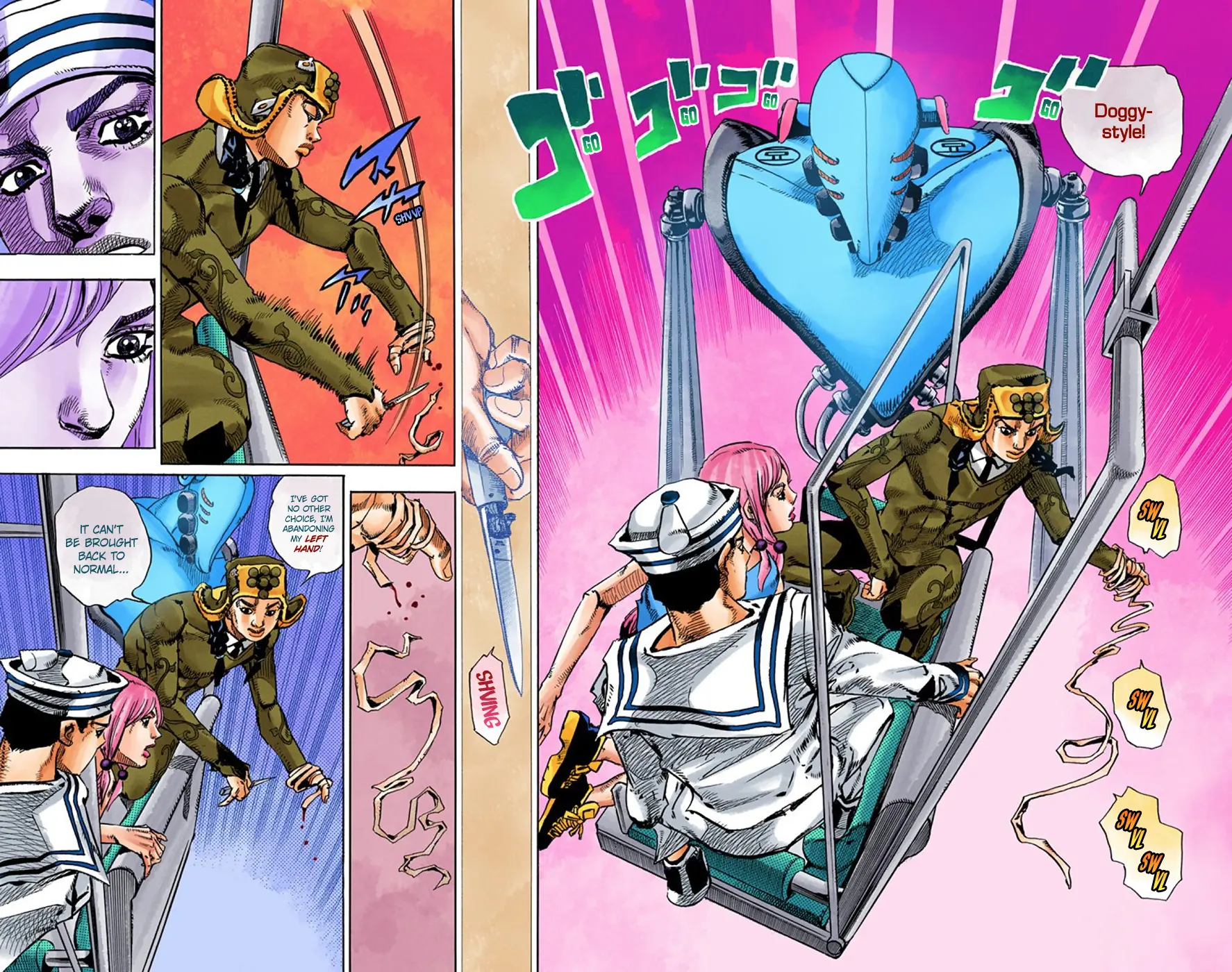 JoJo's Bizarre Adventure, Part 8: JoJolion Colored Manga β Chapter 66 β Page 35