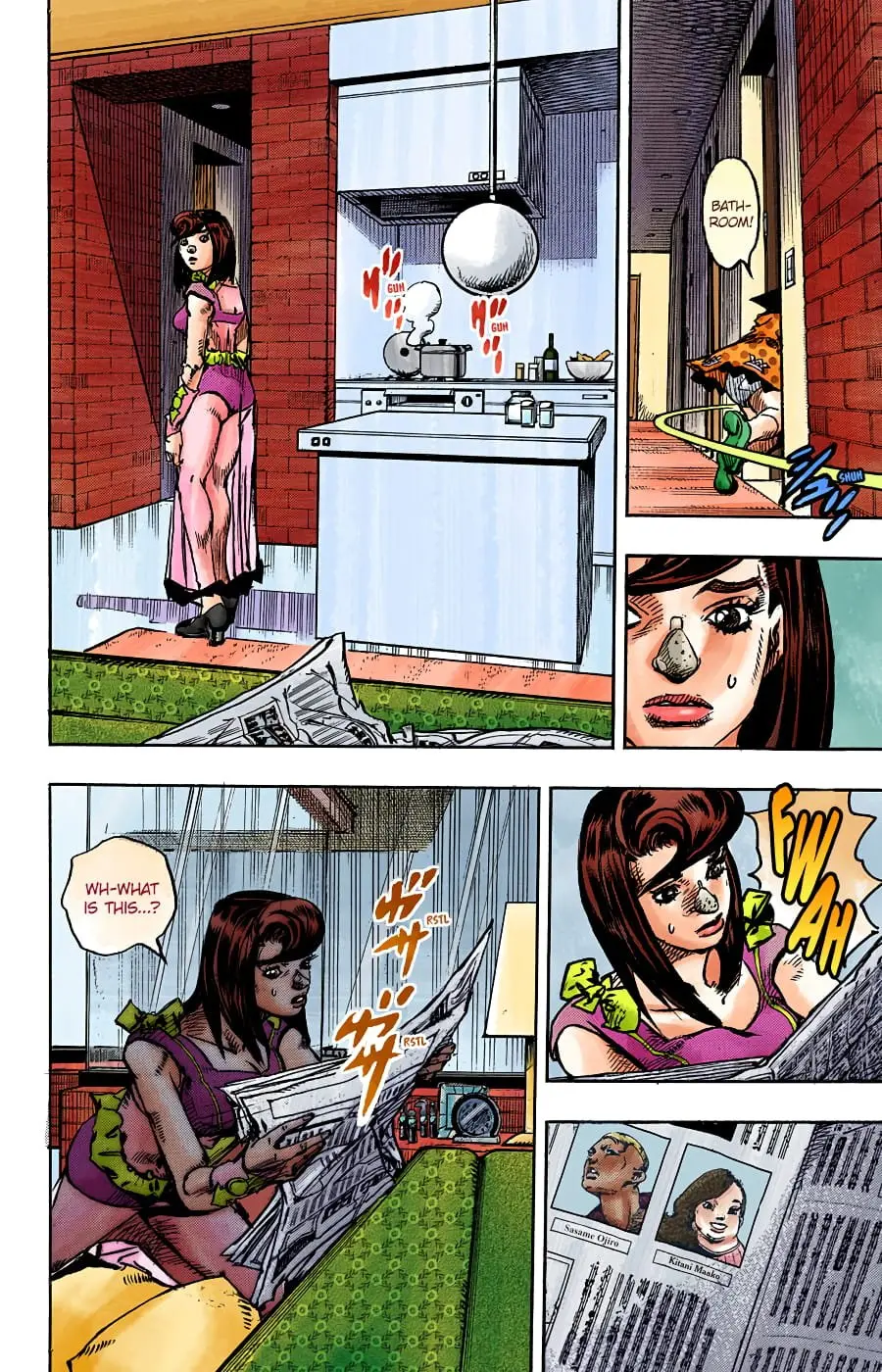 JoJo's Bizarre Adventure, Part 8: JoJolion Colored Manga β Chapter 91 β Page 15