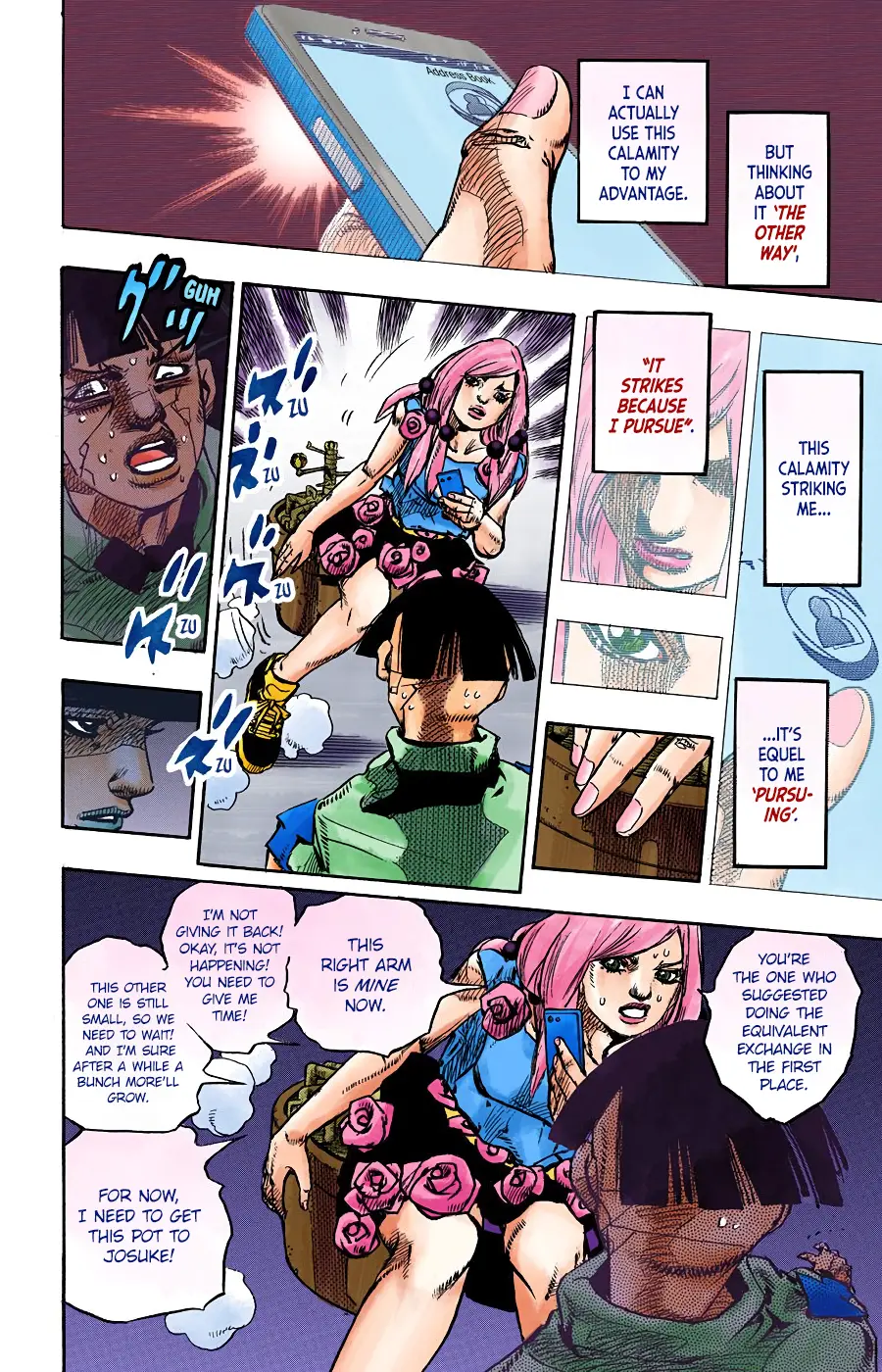 JoJo's Bizarre Adventure, Part 8: JoJolion Colored Manga β Chapter 102 β Page 29