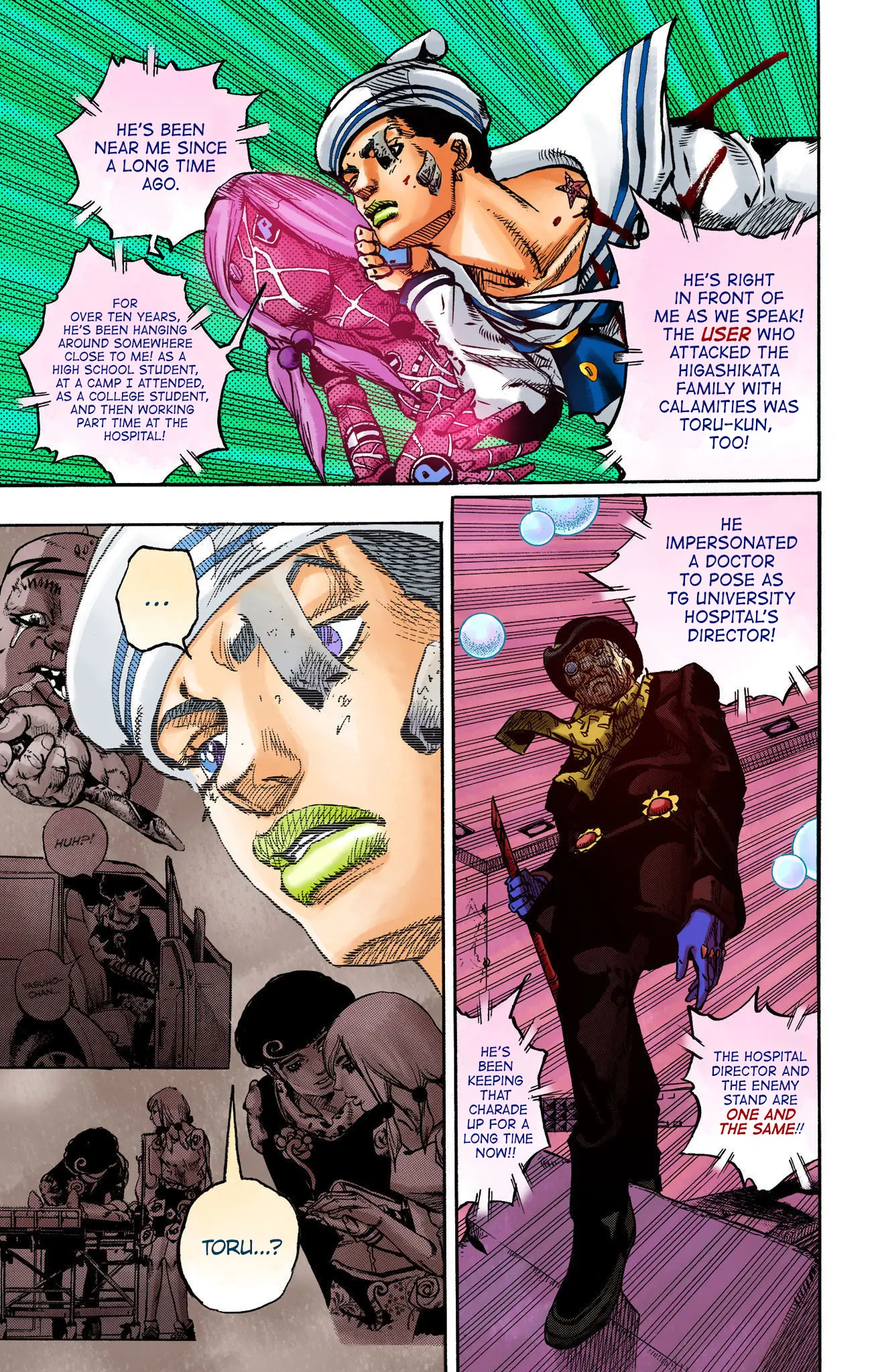 JoJo's Bizarre Adventure, Part 8: JoJolion Colored Manga β Chapter 104 β Page 15
