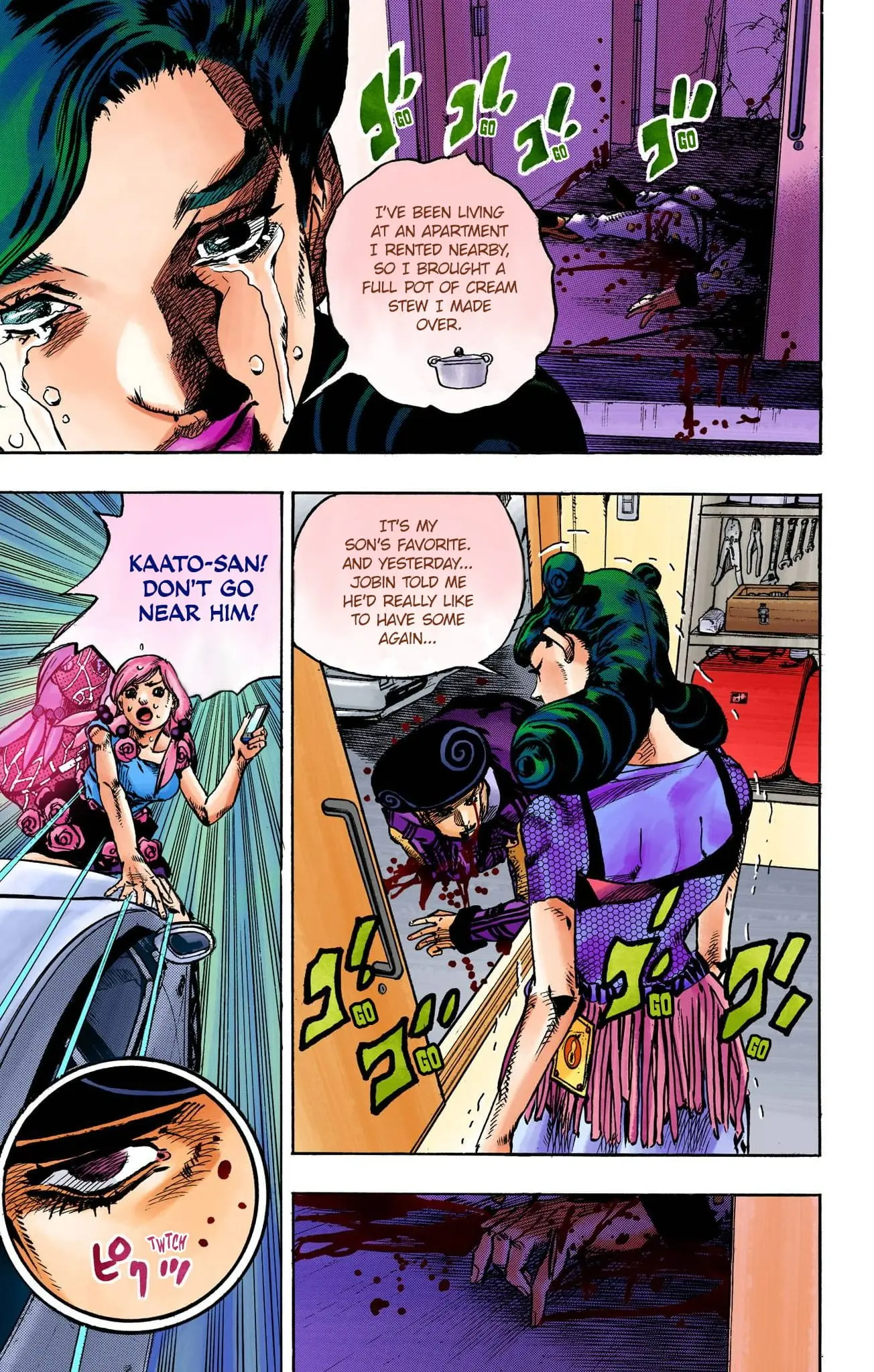 JoJo's Bizarre Adventure, Part 8: JoJolion Colored Manga β Chapter 107 β Page 12