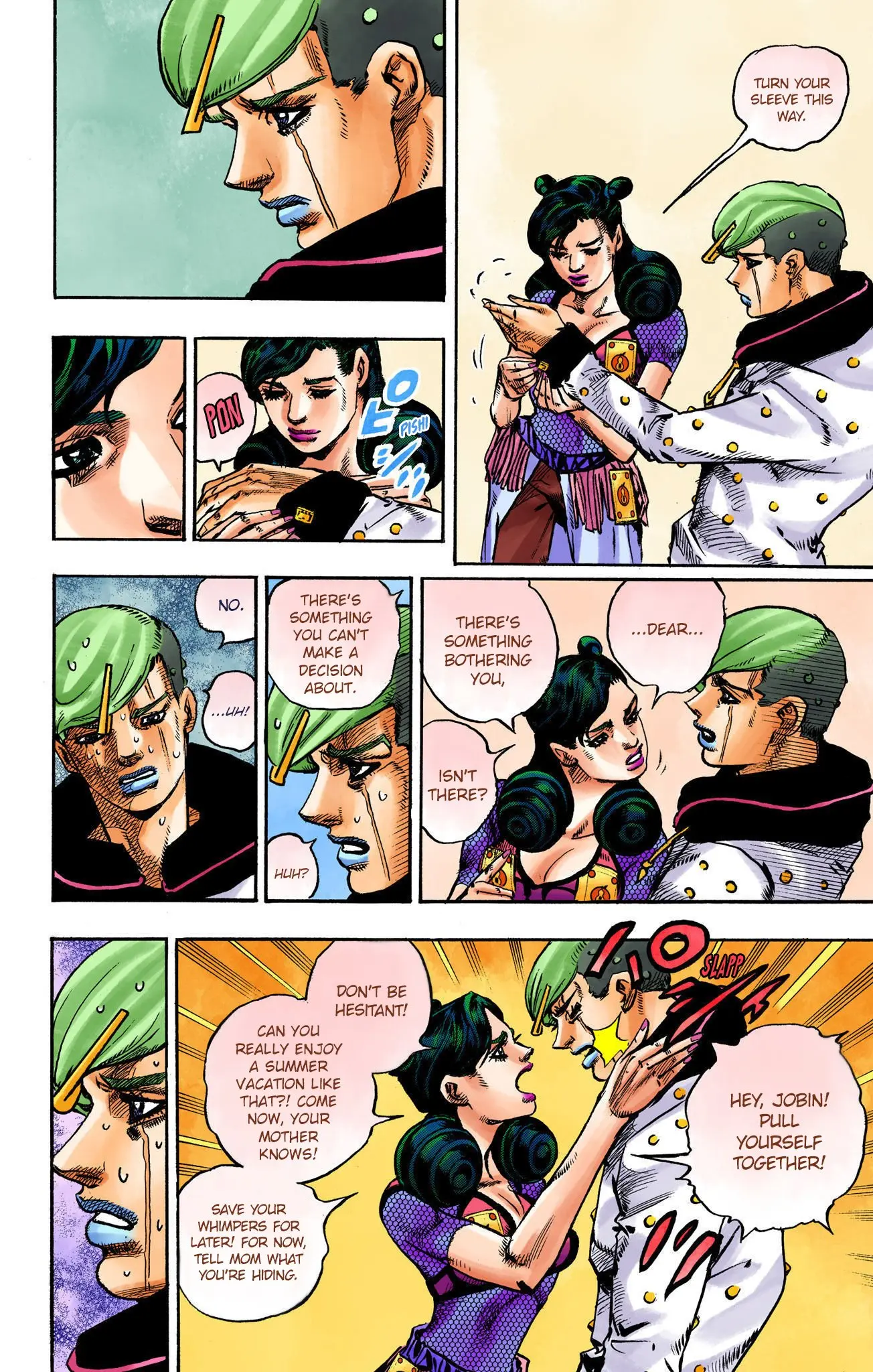 JoJo's Bizarre Adventure, Part 8: JoJolion Colored Manga β Chapter 107 β Page 34