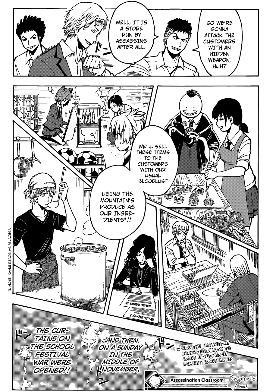 Assassination Classroom β Chapter 115 β Page 22
