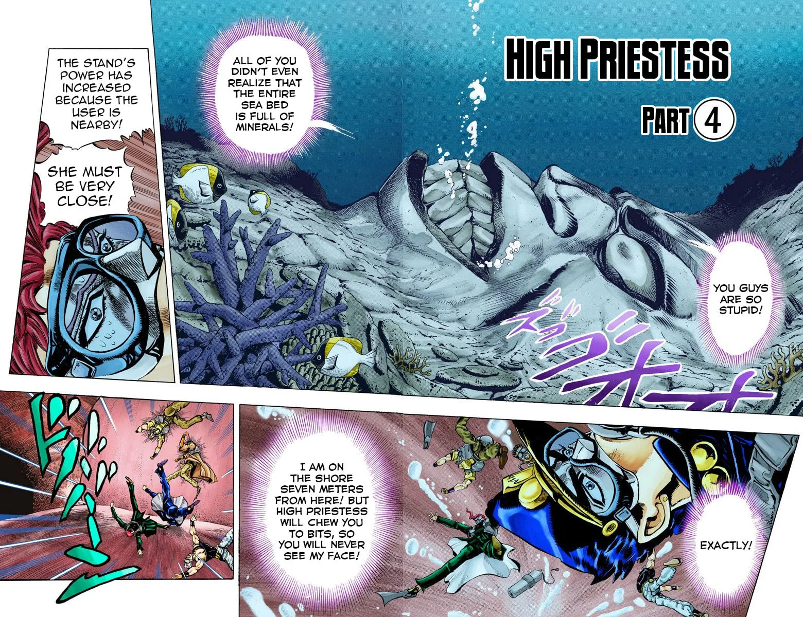 JoJo no Kimyou na Bouken Part 3: Stardust Crusaders Colored Manga — Chapter 69 — Page 3