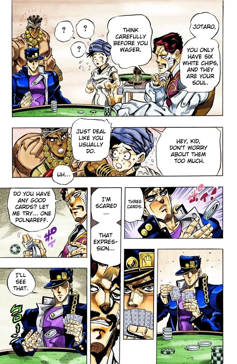 JoJo no Kimyou na Bouken Part 3: Stardust Crusaders Colored Manga β Chapter 102 β Page 3