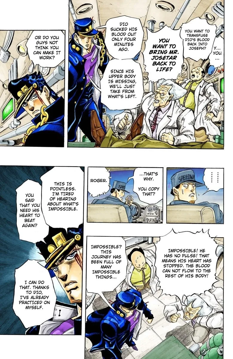 JoJo no Kimyou na Bouken Part 3: Stardust Crusaders Colored Manga β Chapter 152 END β Page 6