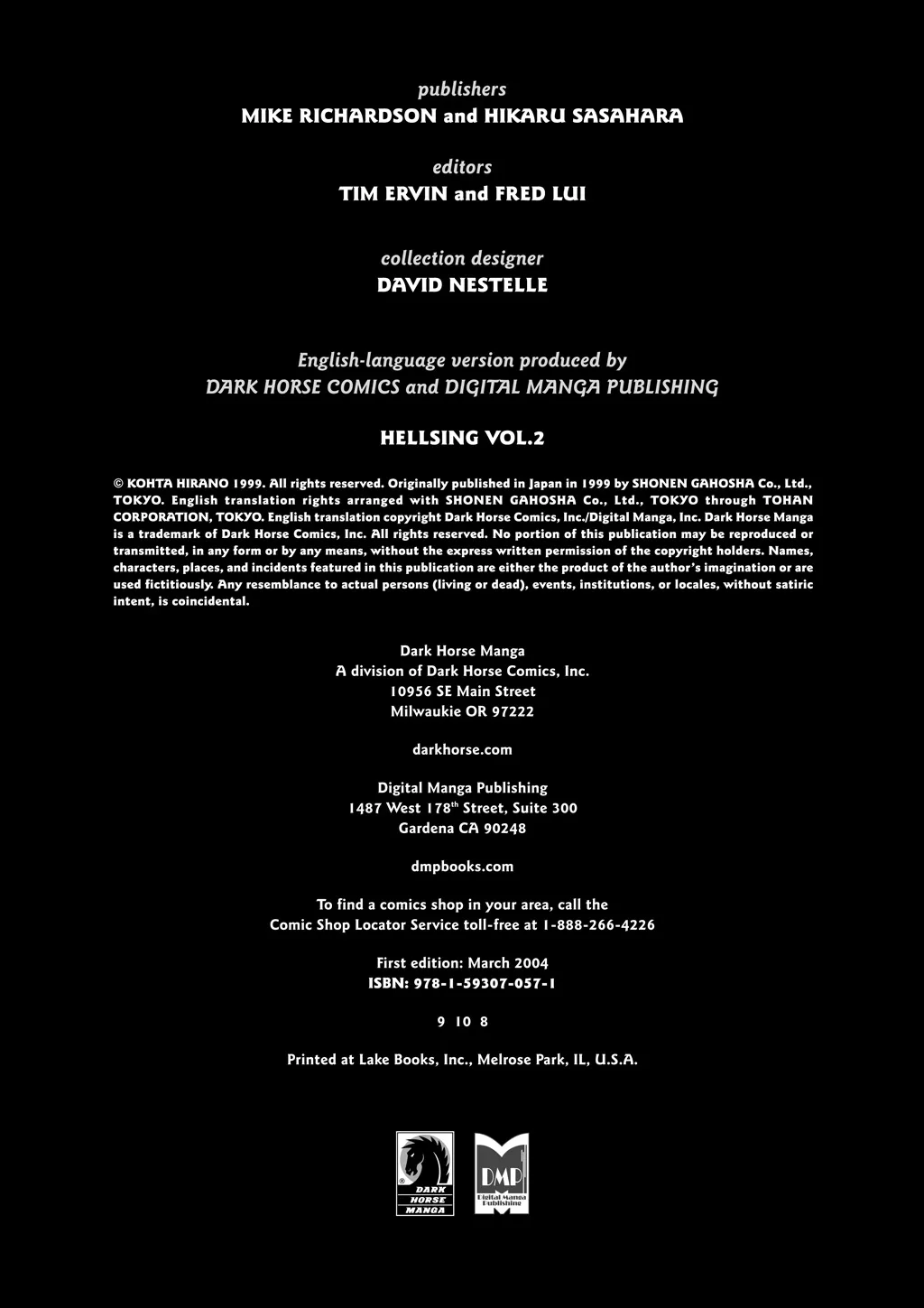 Hellsing β Chapter Vol 2 β Page 3