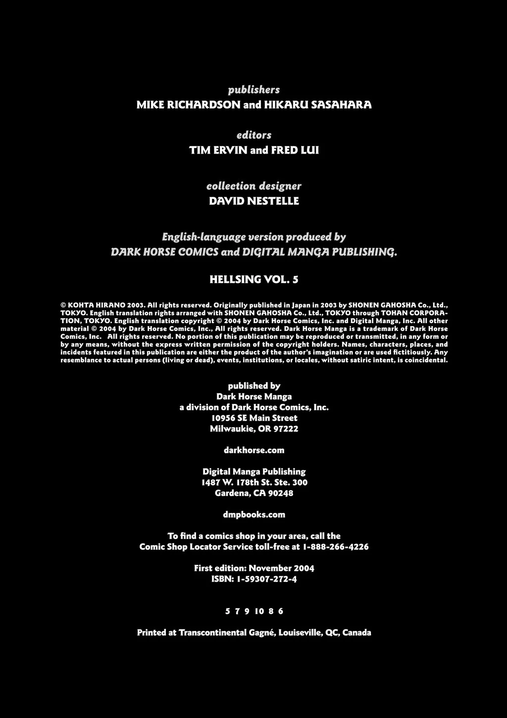 Hellsing β Chapter Vol 5 β Page 4