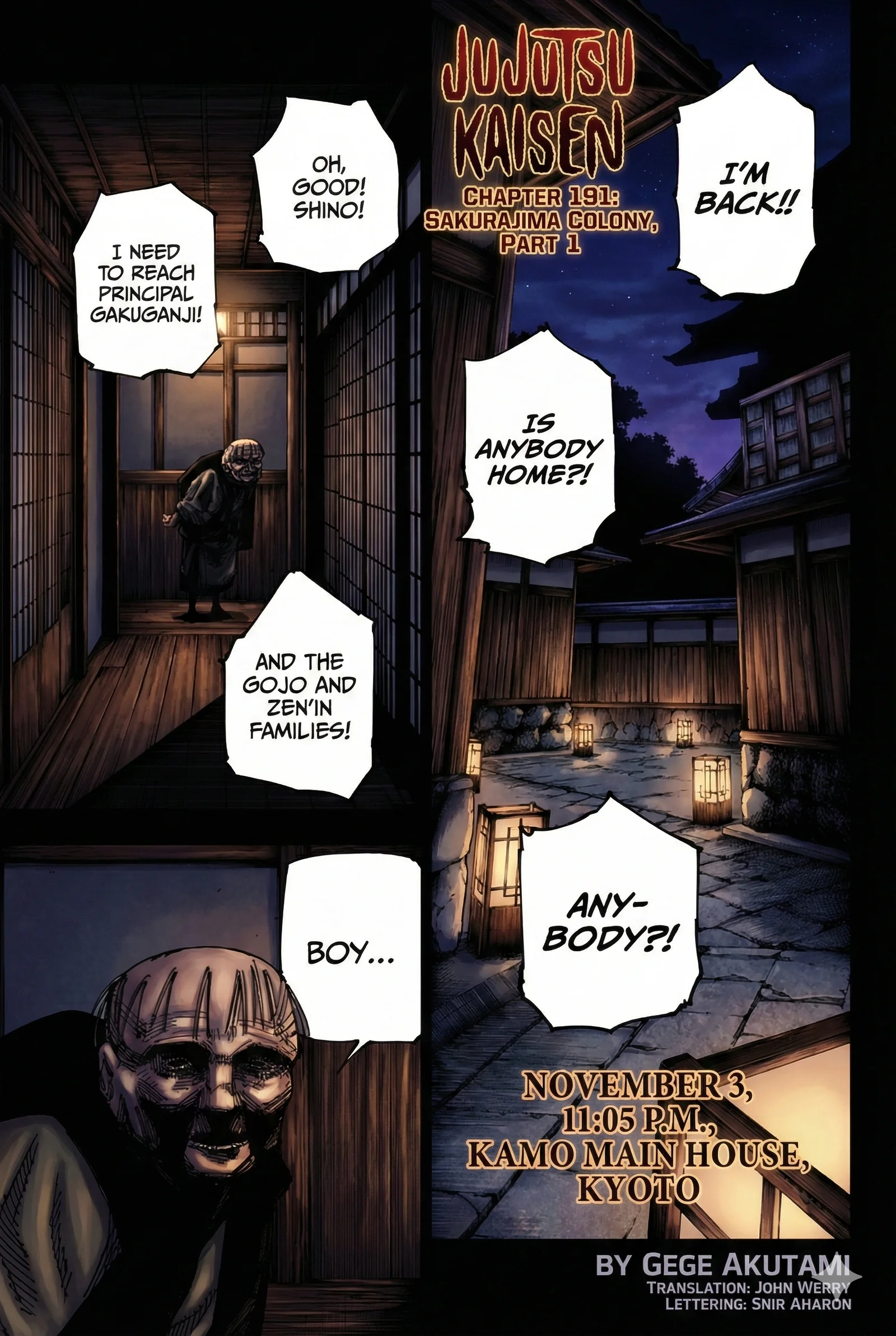 Jujutsu Kaisen Colored Manga JJK β Chapter 191 β Page 1