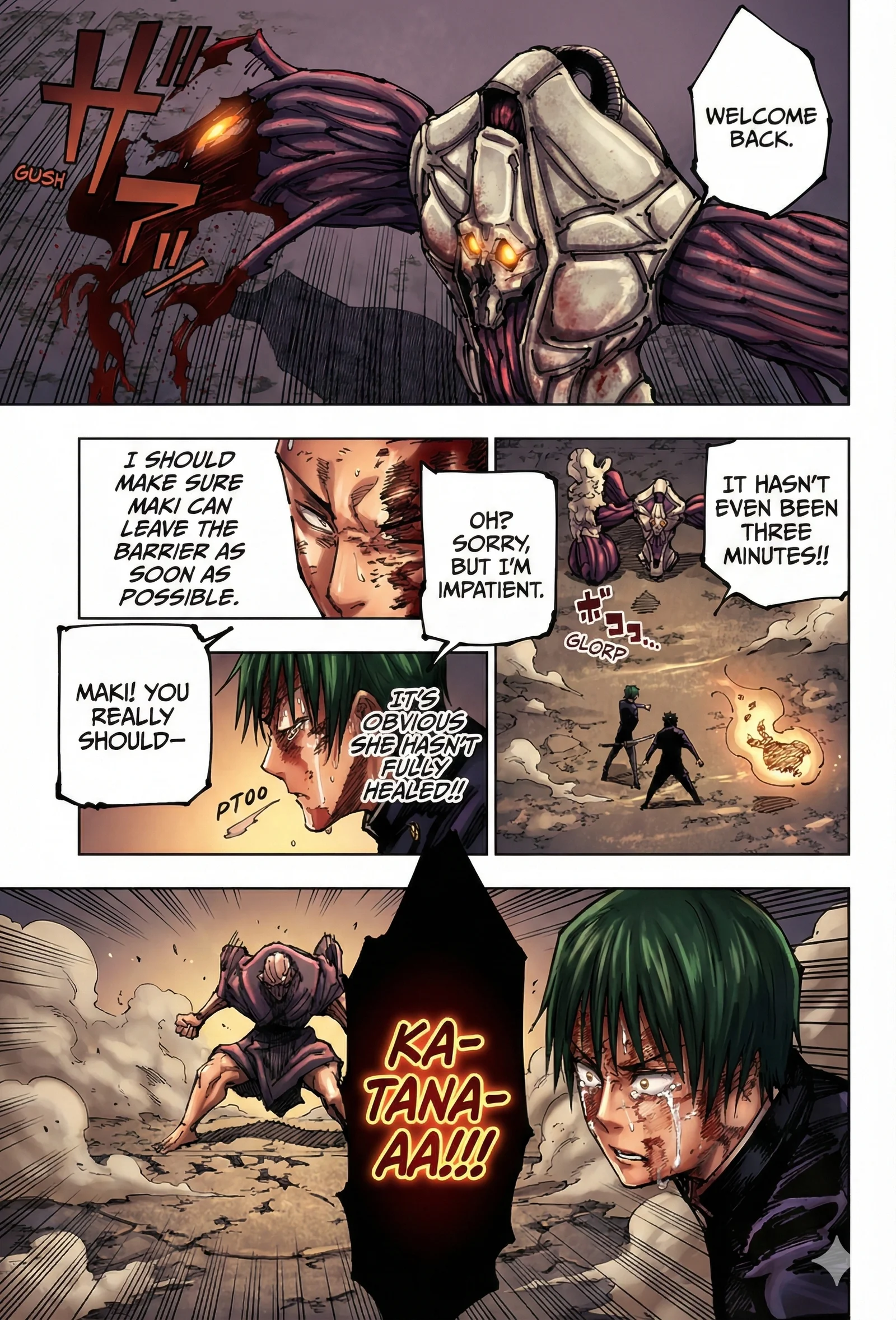 Jujutsu Kaisen Colored Manga JJK — Chapter 195 — Page 8