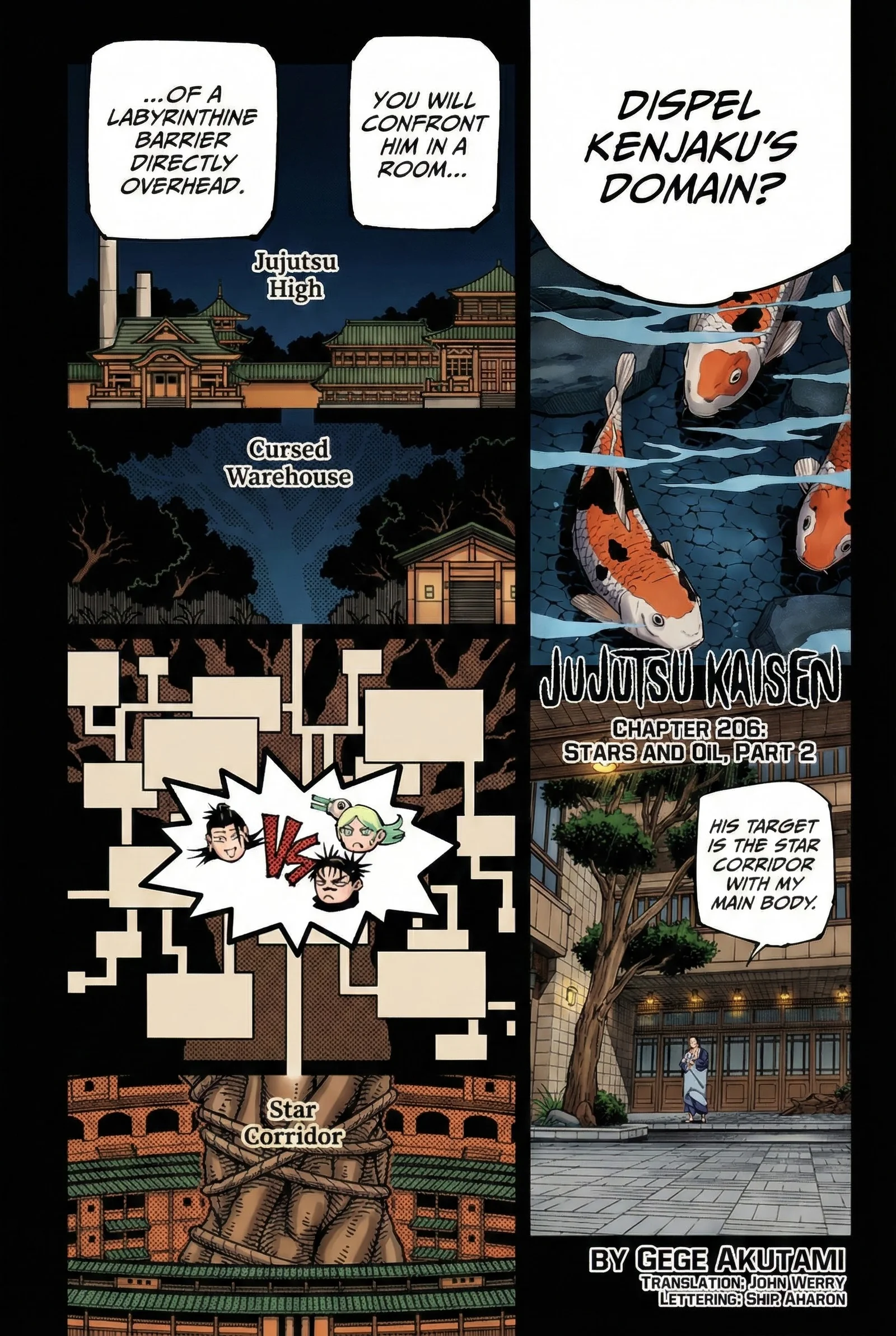 Jujutsu Kaisen Colored Manga JJK — Chapter 206 — Page 1