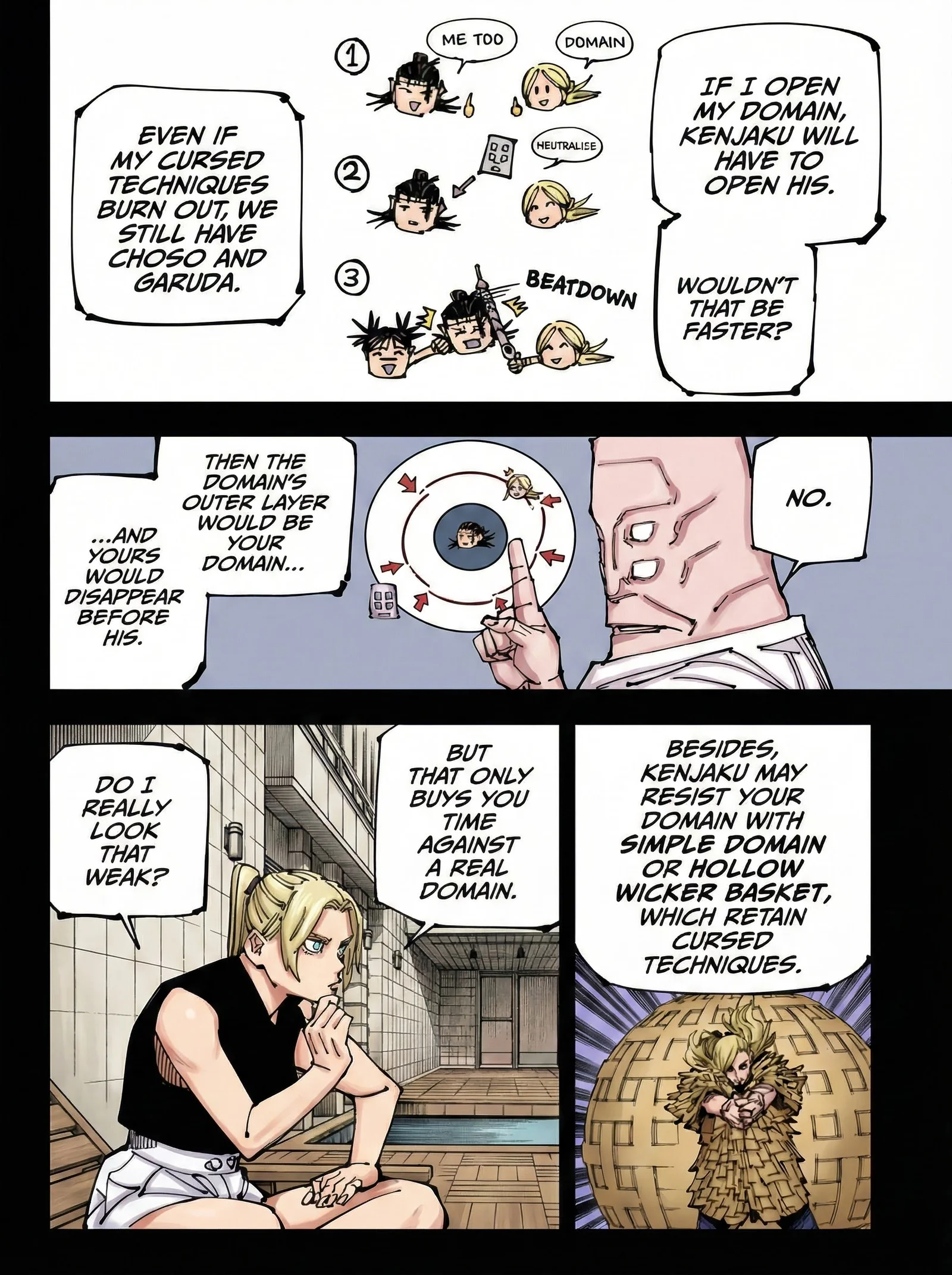 Jujutsu Kaisen Colored Manga JJK — Chapter 206 — Page 4