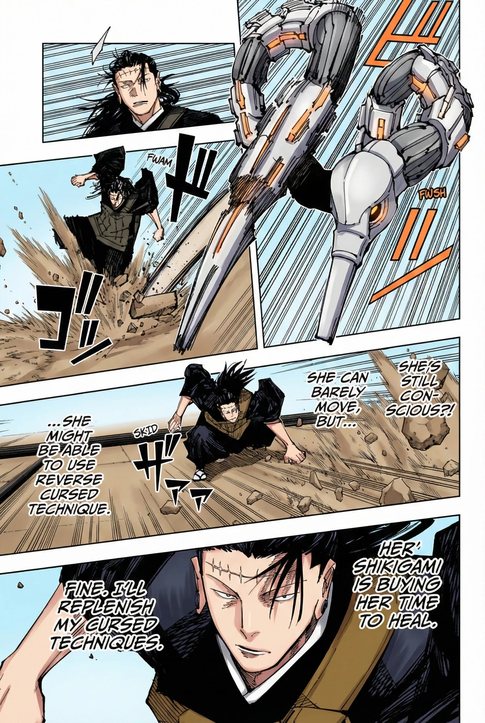 Jujutsu Kaisen Colored Manga JJK — Chapter 206 — Page 14