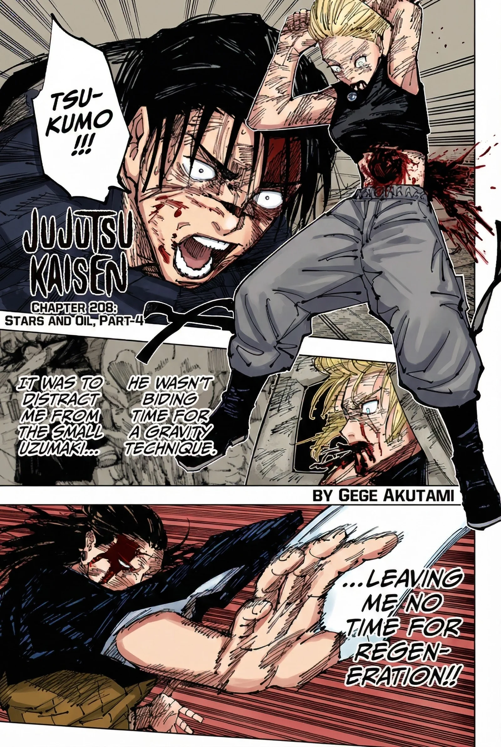 Jujutsu Kaisen Colored Manga JJK β Chapter 208 β Page 1