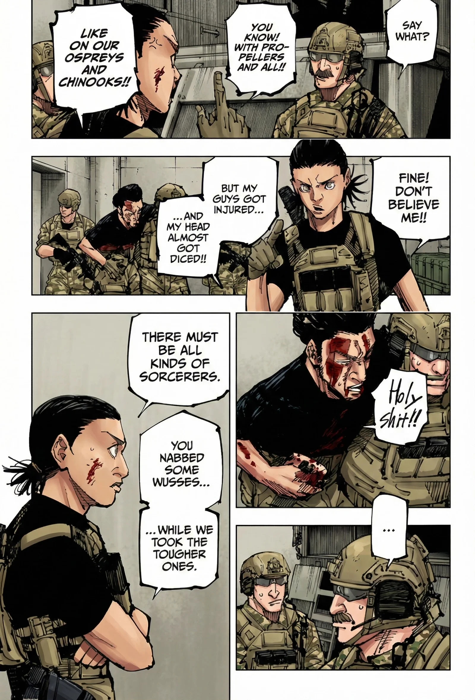 Jujutsu Kaisen Colored Manga JJK — Chapter 209 — Page 9