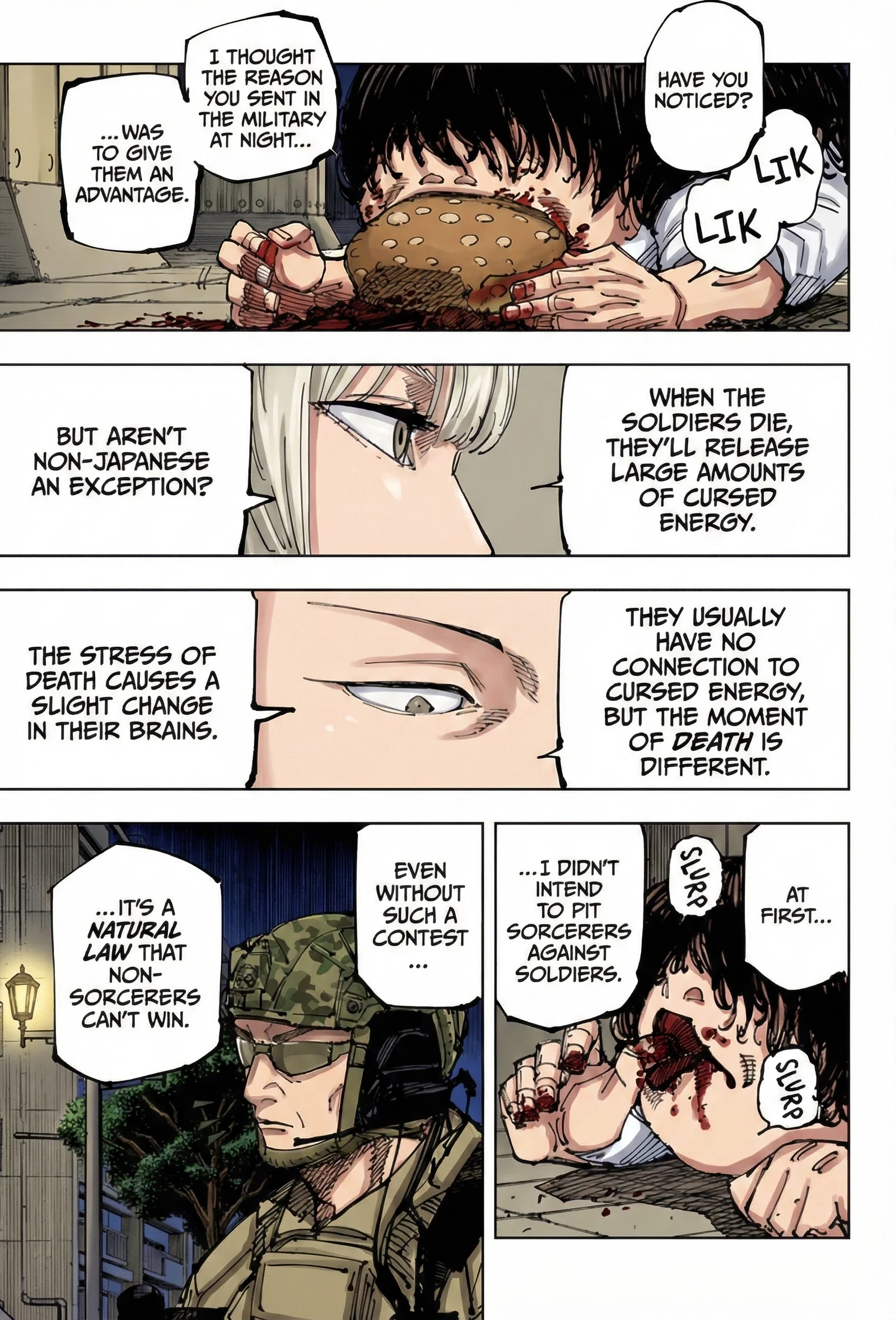Jujutsu Kaisen Colored Manga JJK — Chapter 209 — Page 13