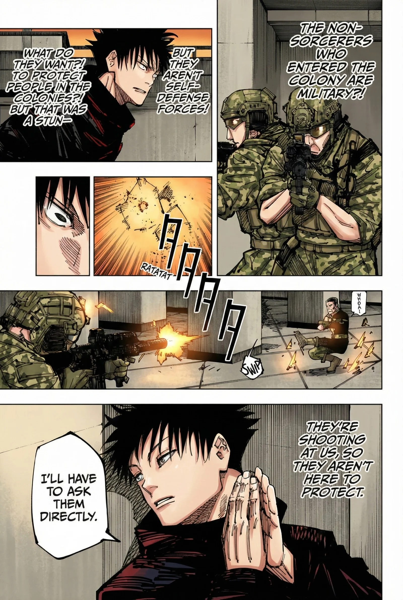 Jujutsu Kaisen Colored Manga JJK — Chapter 209 — Page 18