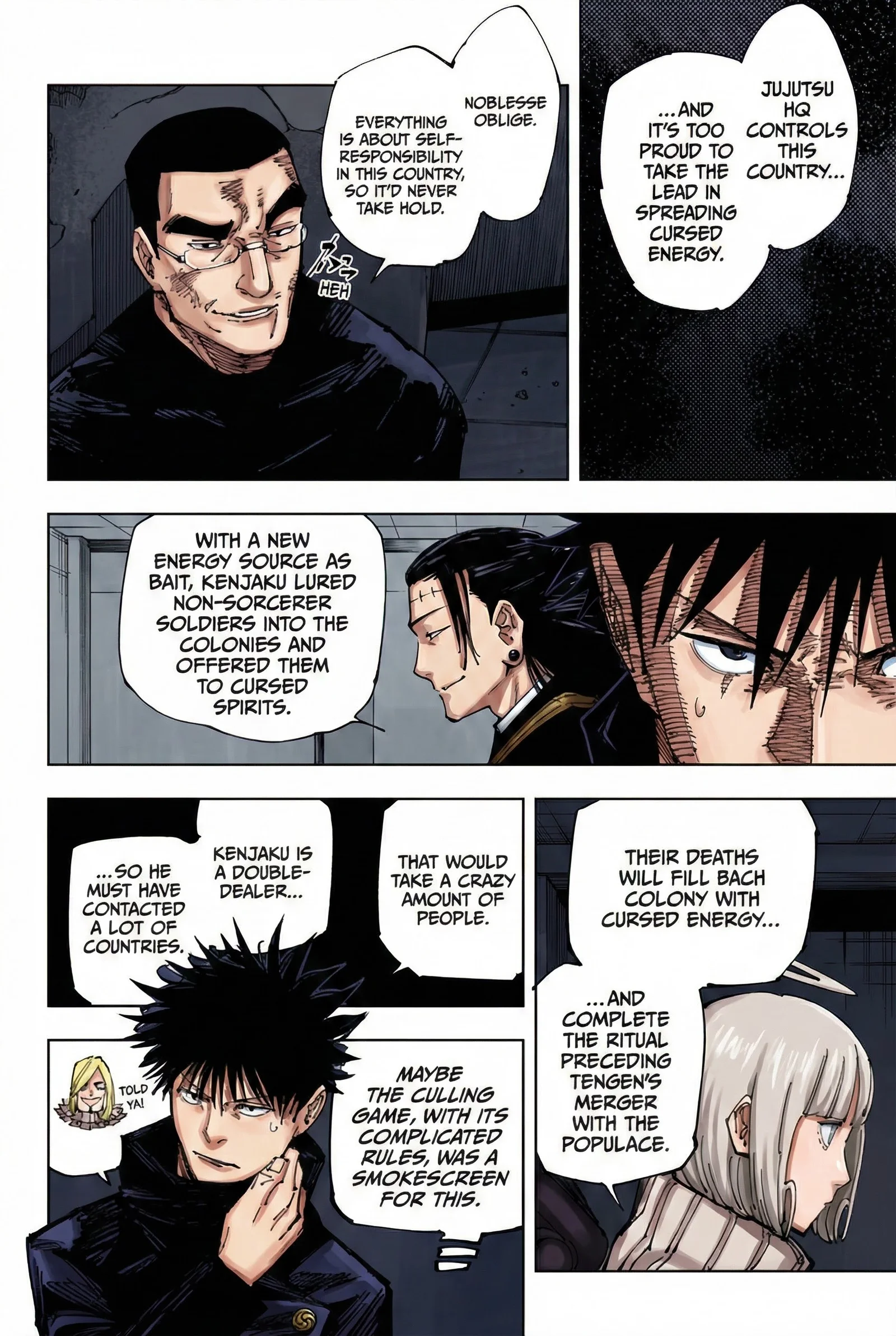 Jujutsu Kaisen Colored Manga JJK — Chapter 210 — Page 4