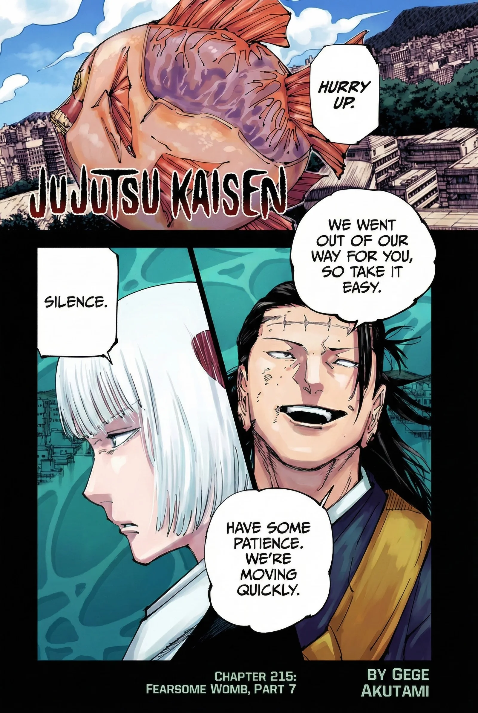 Jujutsu Kaisen Colored Manga JJK — Chapter 215 — Page 1