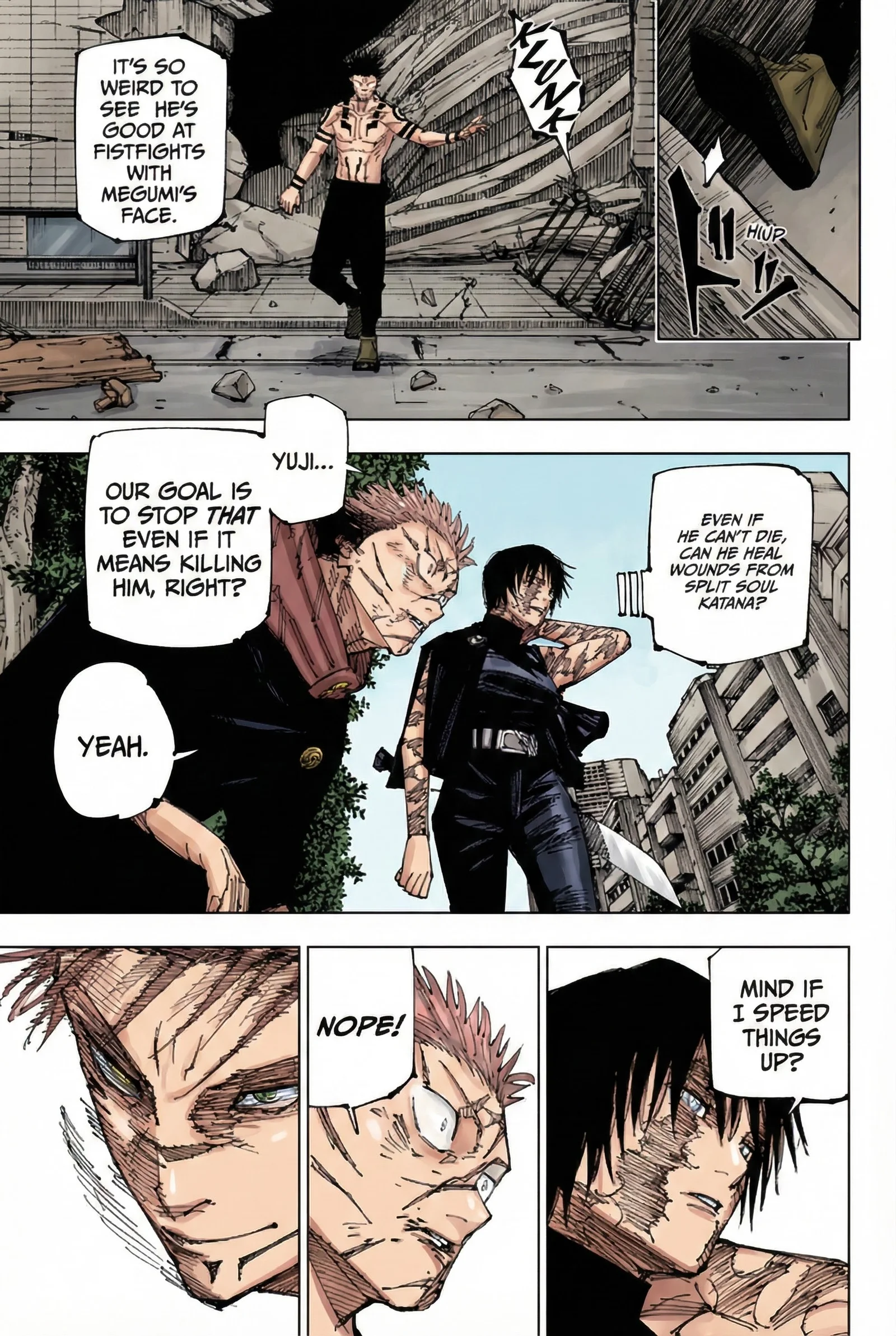 Jujutsu Kaisen Colored Manga JJK — Chapter 215 — Page 10