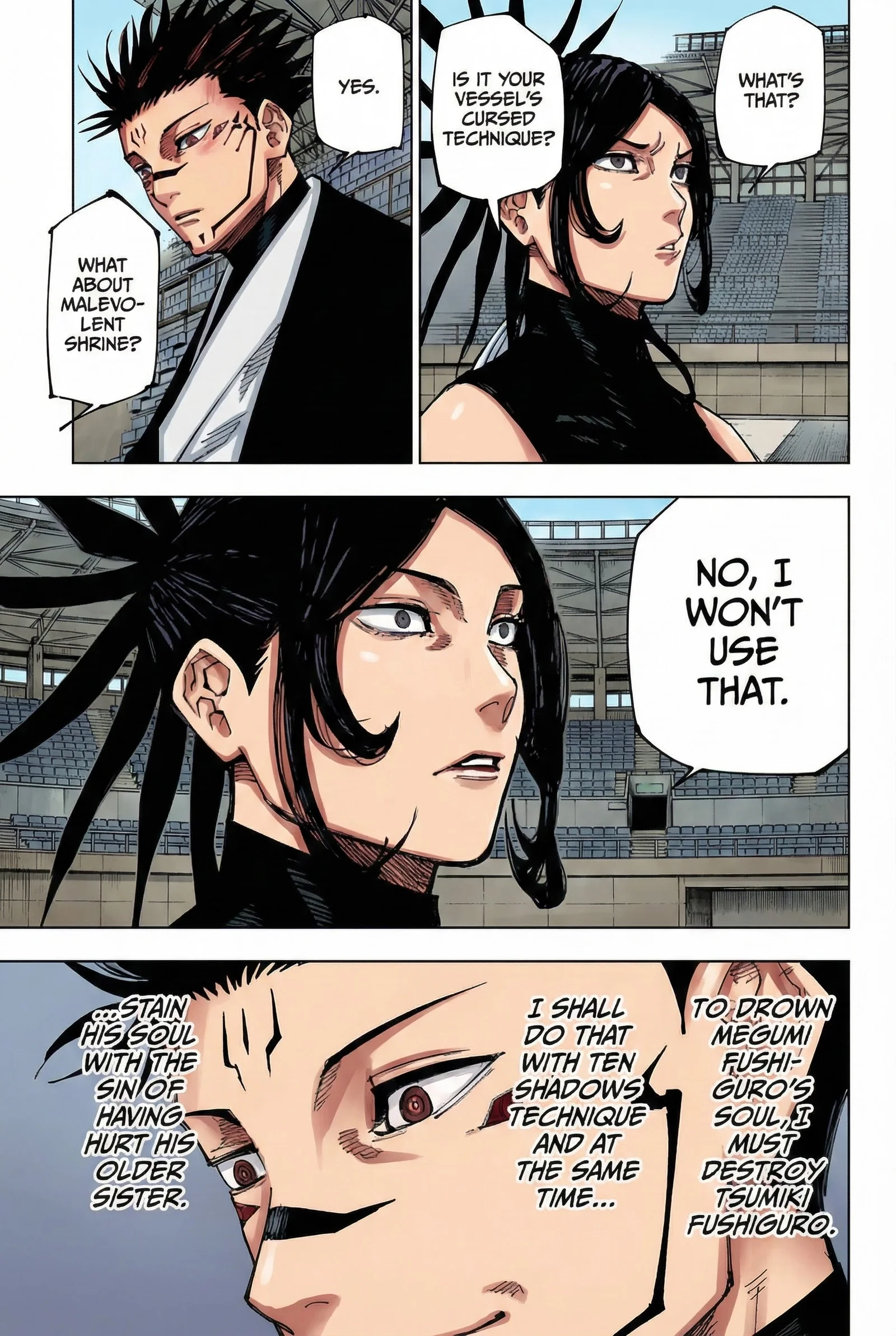 Jujutsu Kaisen Colored Manga JJK — Chapter 217 — Page 16