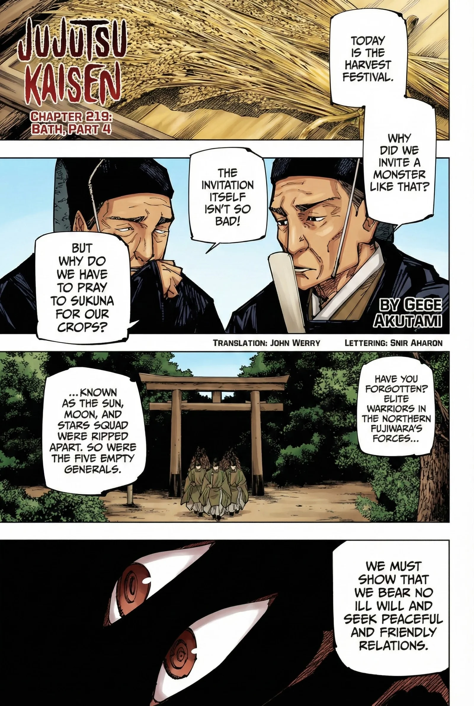 Jujutsu Kaisen Colored Manga JJK — Chapter 219 — Page 1