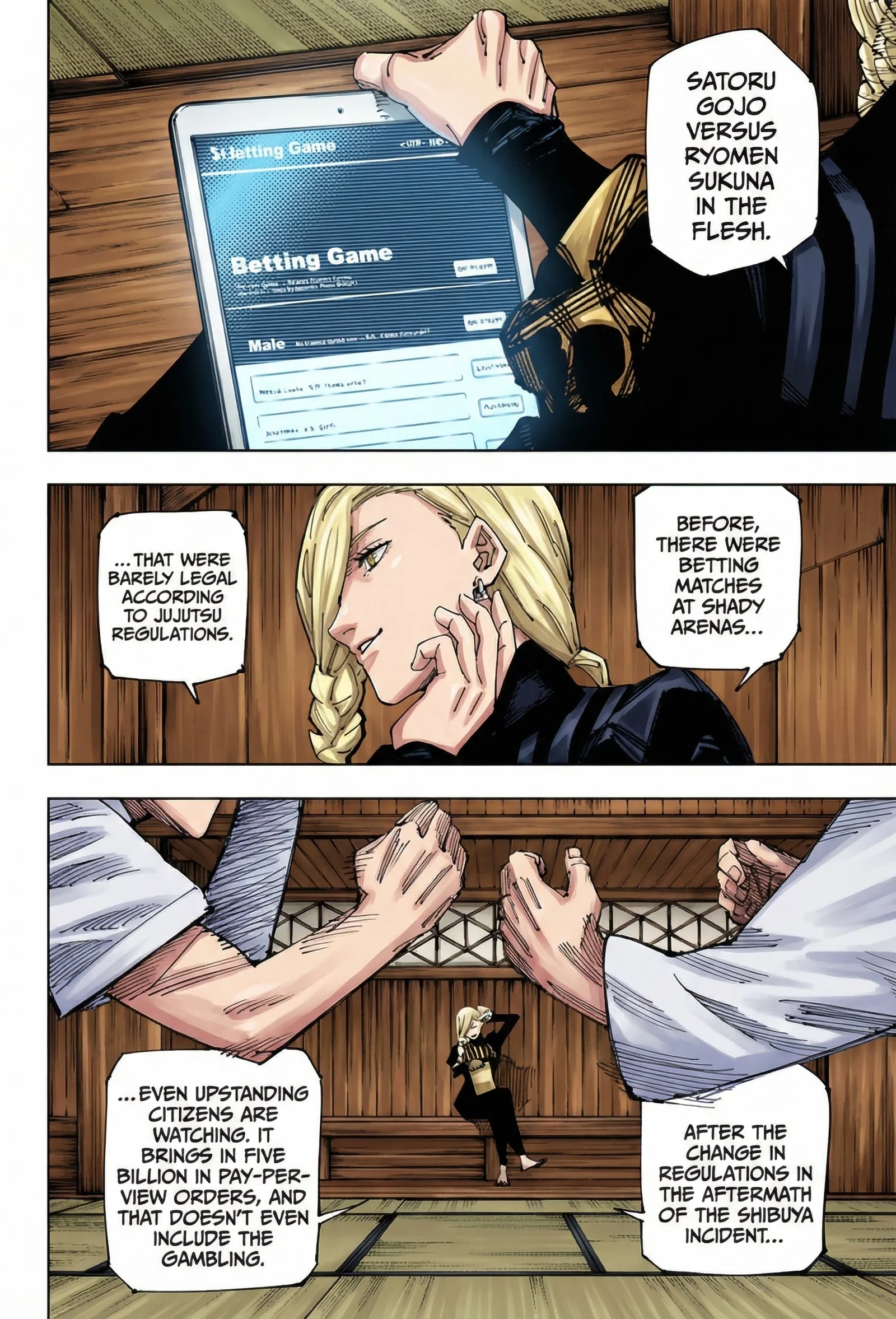 Jujutsu Kaisen Colored Manga JJK — Chapter 222 — Page 8