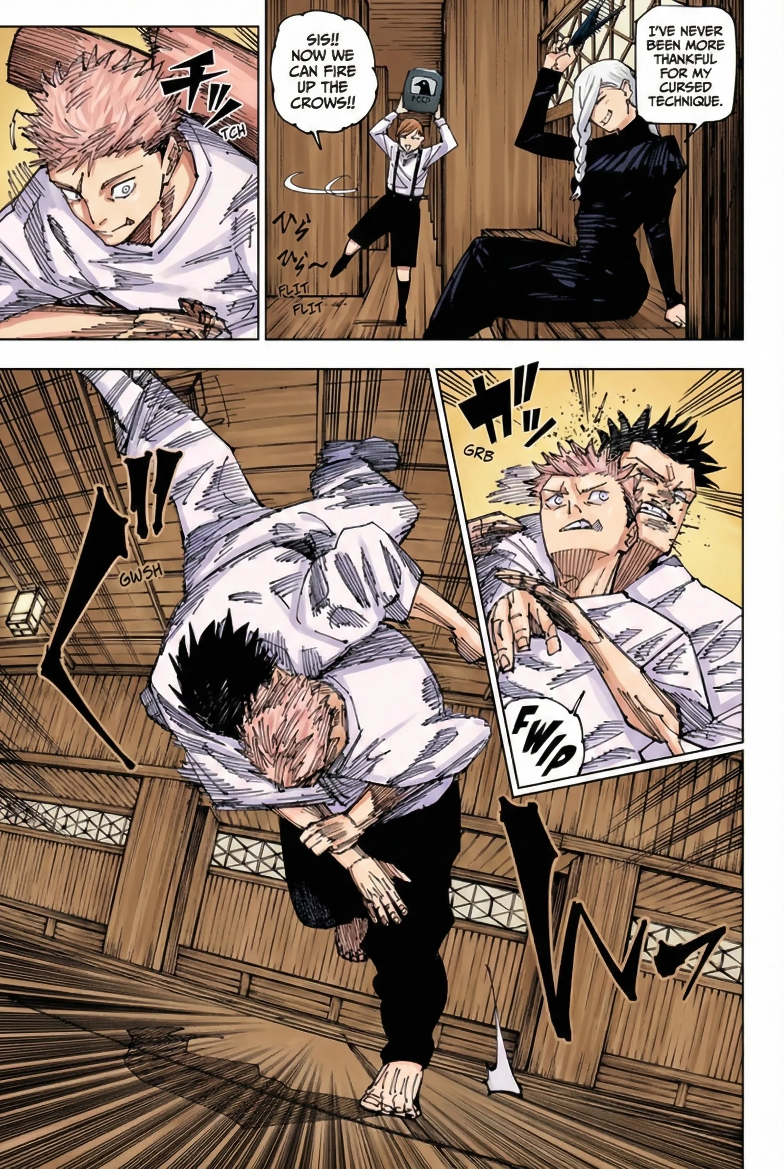 Jujutsu Kaisen Colored Manga JJK — Chapter 222 — Page 9