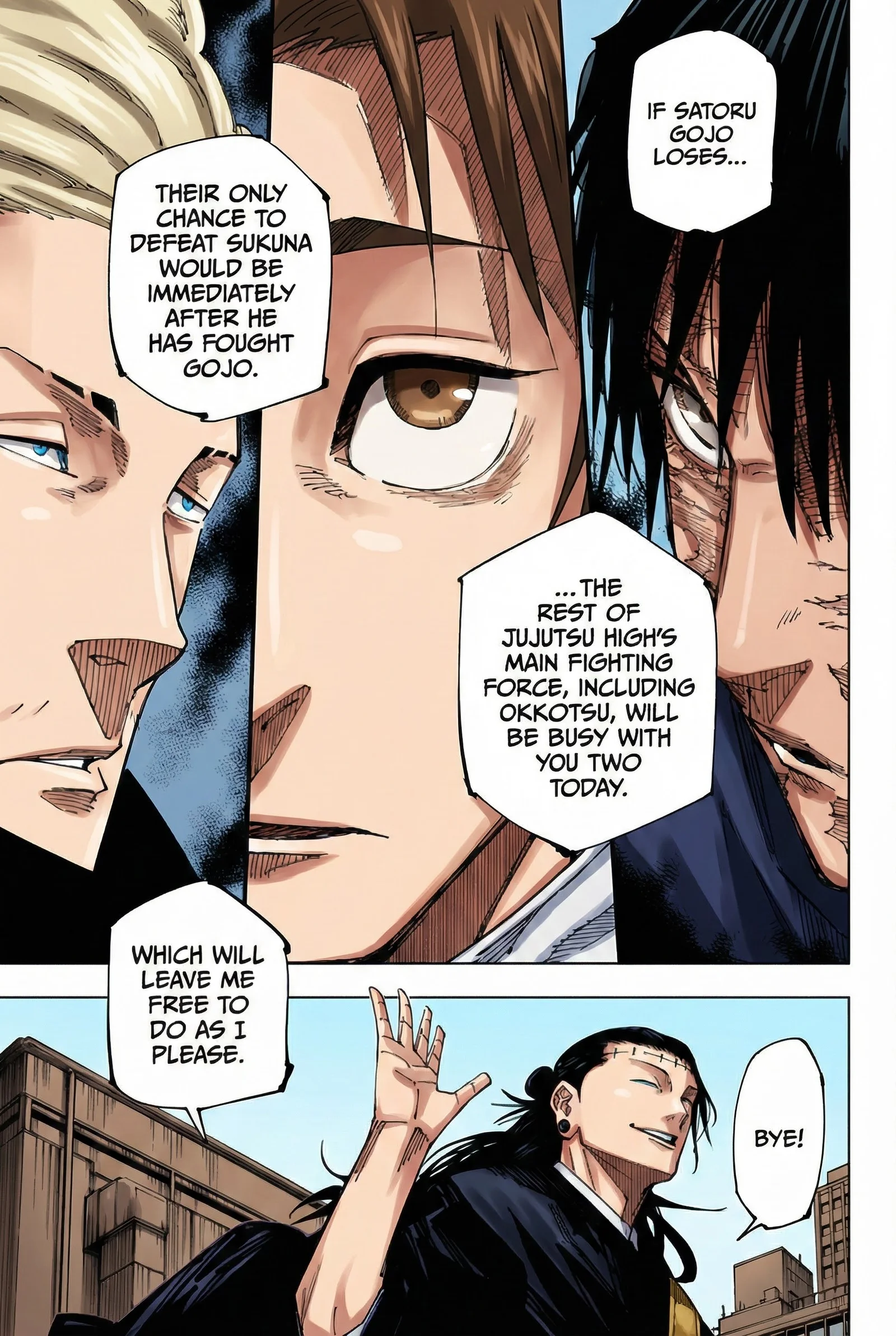 Jujutsu Kaisen Colored Manga JJK — Chapter 222 — Page 13