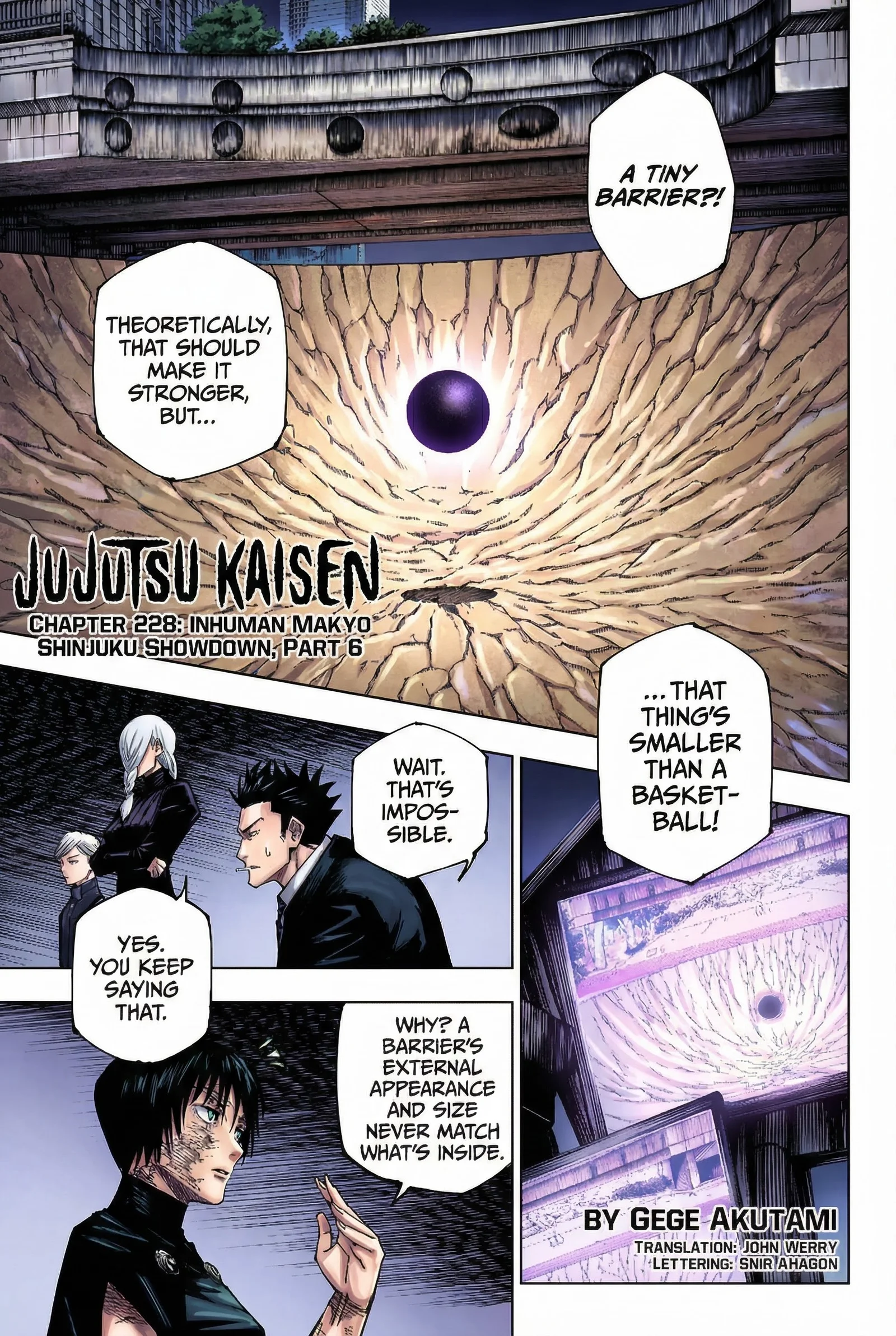 Jujutsu Kaisen Colored Manga JJK — Chapter 228 — Page 1